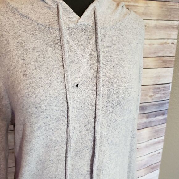 ?brand? Grey/blue pullover soft hoodie - Picture 4 of 5